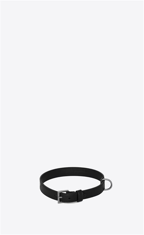 ysl dog collar|Dog collar in smooth leather .